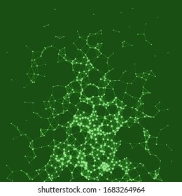Network Mesh Procedural Art background illustration