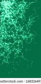 Network Mesh Procedural Art background illustration