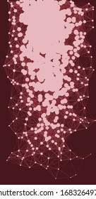 Netzwerk-Mesh-Verfahren Art Hintergrund-Illustration
