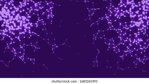 Network Mesh Procedural Art background illustration