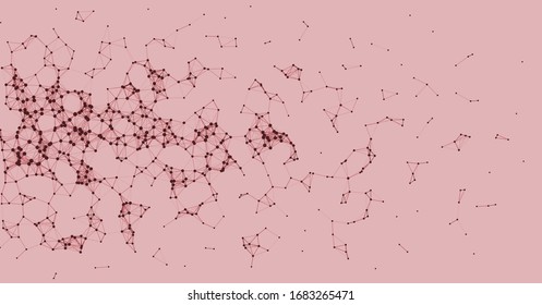 Network Mesh Procedural Art background illustration