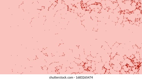 Network Mesh Procedural Art background illustration