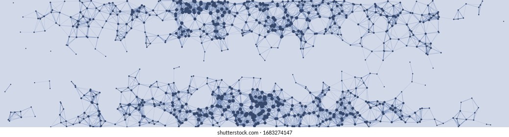 Network Mesh Procedural Art background illustration