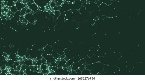 Network Mesh Procedural Art background illustration