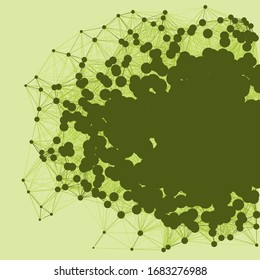 Netzwerk-Mesh-Verfahren Art Hintergrund-Illustration