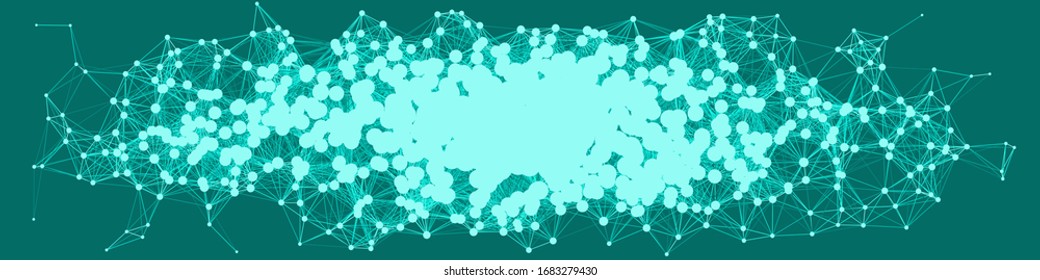Network Mesh Procedural Art background illustration