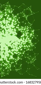 Network Mesh Procedural Art background illustration