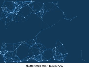 Netzwerk-Mesh-Verfahren Art Hintergrund-Illustration