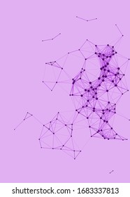 Network Mesh Procedural Art background illustration