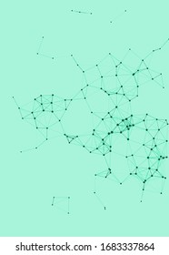 Network Mesh Procedural Art background illustration