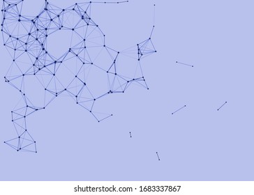 Network Mesh Procedural Art background illustration