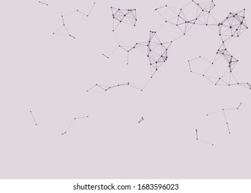 Ilustración de fondo de arte procesal de malla de red