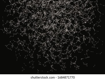 Network Mesh Procedural Art background illustration