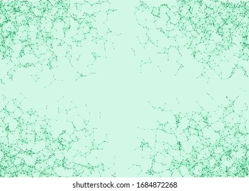 Network Mesh Procedural Art background illustration
