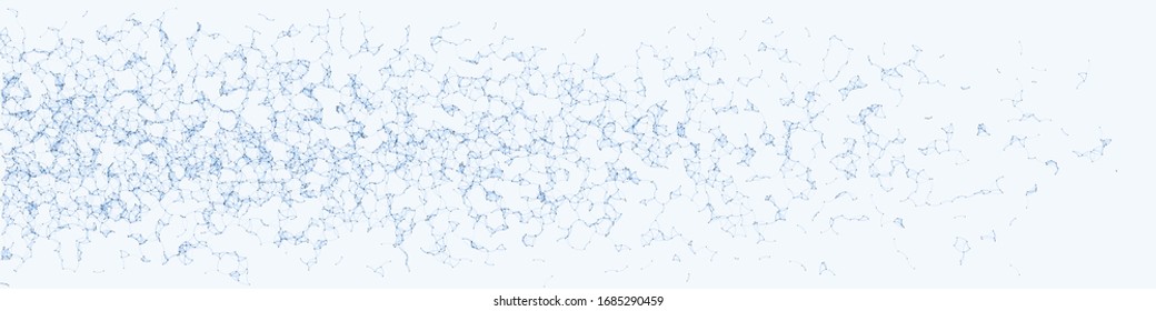 Network Mesh Procedural Art background illustration