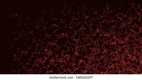 Network Mesh Procedural Art background illustration