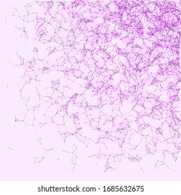 Network Mesh Procedural Art background illustration