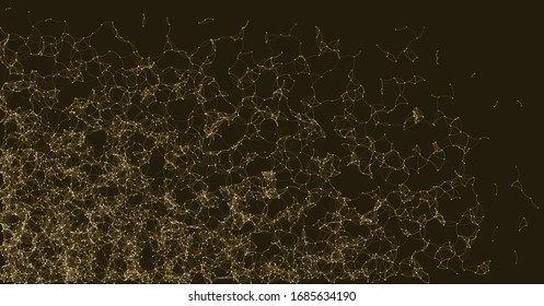 Network Mesh Procedural Art background illustration