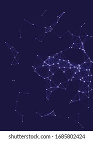 Network Mesh Procedural Art background illustration