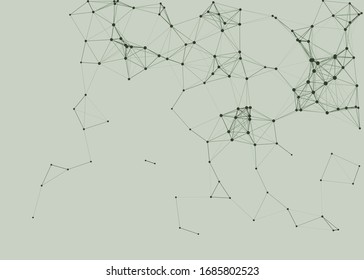 Network Mesh Procedural Art background illustration