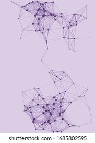 Network Mesh Procedural Art background illustration