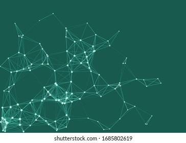 Network Mesh Procedural Art background illustration