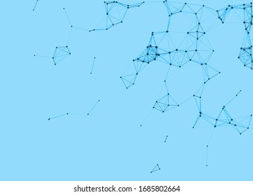 Network Mesh Procedural Art background illustration