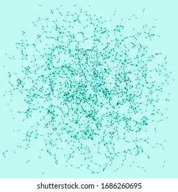Network Mesh Procedural Art background illustration