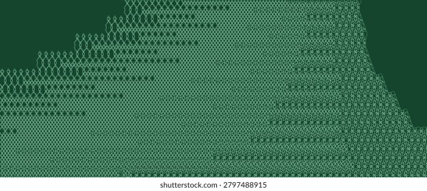 Network Mesh Procedural Art background illustration
