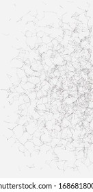 Network Mesh Random Procedural Art background illustration