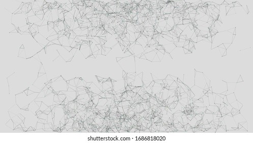 Network Mesh Random Procedural Art background illustration