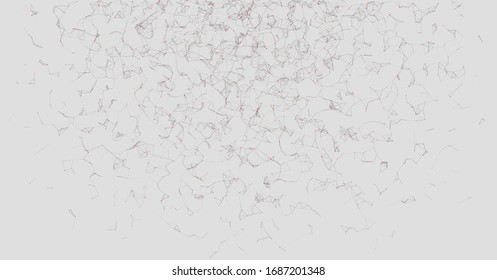 Network Mesh Random Procedural Art background illustration