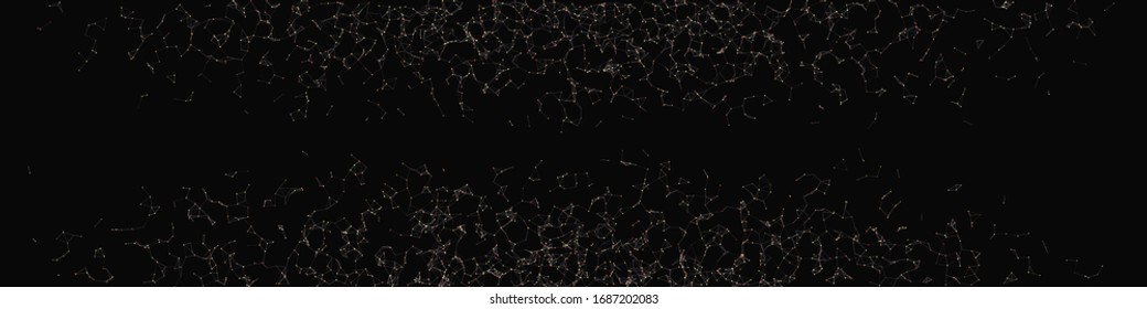 Network Mesh Random Procedural Art background illustration