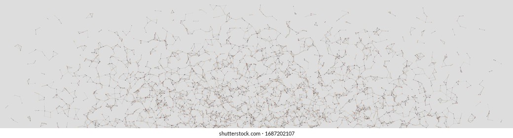 Network Mesh Random Procprocedure Art Hintergrund