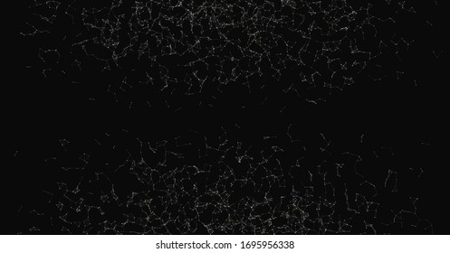 Network Mesh Random Procedural Art background illustration