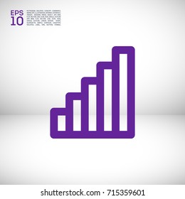 Network minimal vector icon. Signal flat line icon for websites and mobile minimalistic flat design.