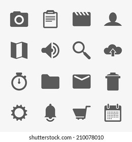 Network and mobile material design icons. Network connections