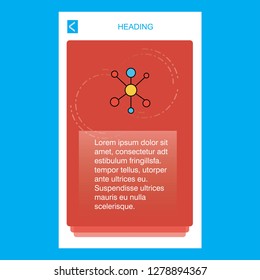 Network mobile vertical banner design design. Vector