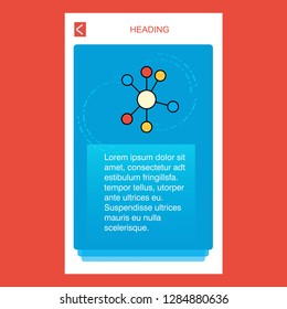 network  mobile vertical banner design design. Vector