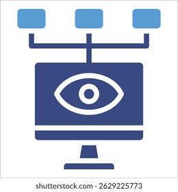 Elemento De Ícone De Monitoramento De Rede Para Design