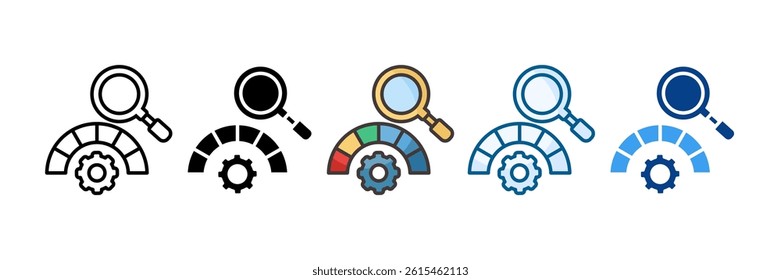 Network Monitoring Icon Set Multiple Style Collection