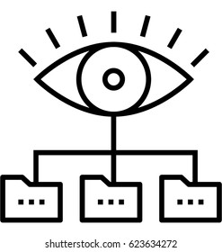Network Monitoring Vector Icon