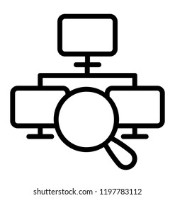 Network monitoring via magnifier over lan 