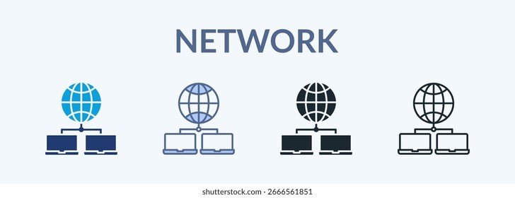 Network Multiple Style Icon Collection