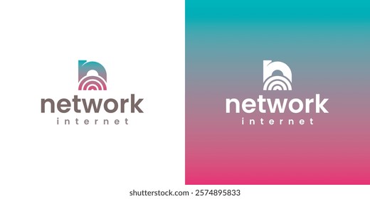 network n letter logo vector