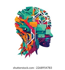 Network or neuronet. ChatGPT and AI, Artificial Intelligence concept. Smart robot chatbot. Future technology
