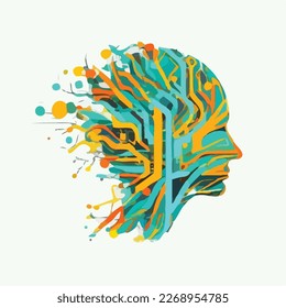 Netzwerk oder Neuronet. ChatGPT und AI, Künstliche Intelligenz Konzept. Intelligenter Roboterchatbot. Zukunftstechnologie