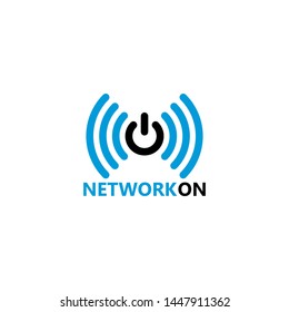 Network On Logo Template Design Vector, Emblem, Design Concept, Creative Symbol, Icon