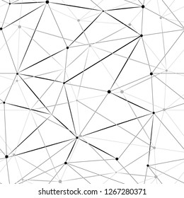 Network on white background. Fashion graphic background design. Modern stylish abstract texture. Monochrome template for prints, textiles, wrapping, wallpaper, website etc. Vector illustration