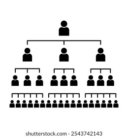 Network and organization chart icons